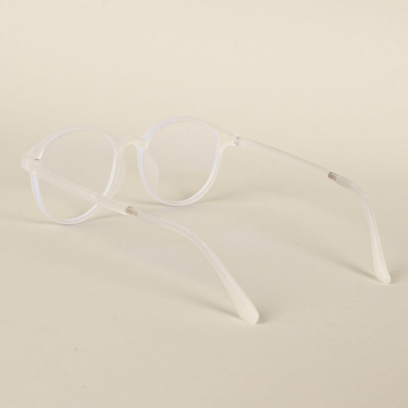 Voyage Air Transparent Round Eyeglasses for Men & Women - MG4378-C5