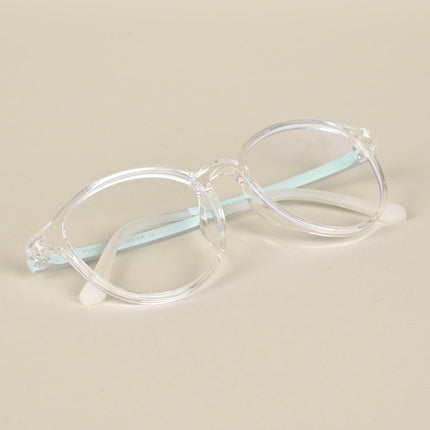 Voyage Air Transparent Round Eyeglasses for Men & Women - MG4380-C3