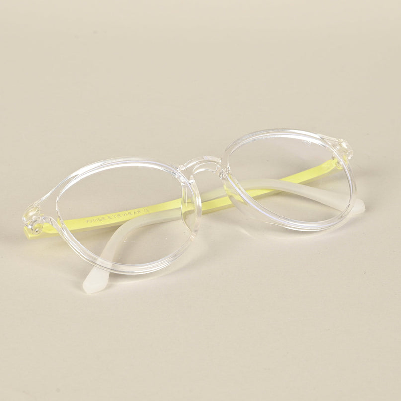 Voyage Air Transparent Round Eyeglasses for Men & Women - MG4381-C4