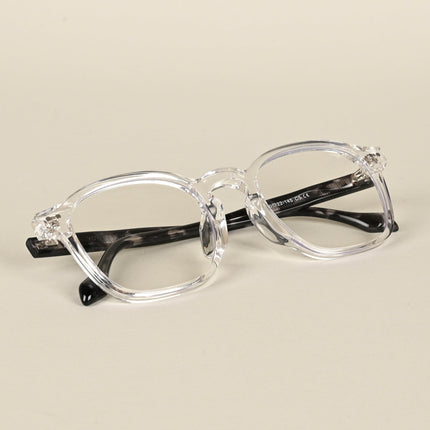 Voyage Transparent Wayfarer Eyeglasses for Men & Women - MG4399-C1