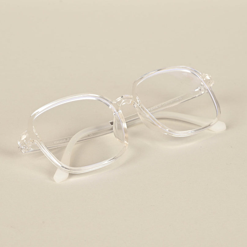Voyage Air Transparent Square Eyeglasses for Men & Women - MG4384-C2