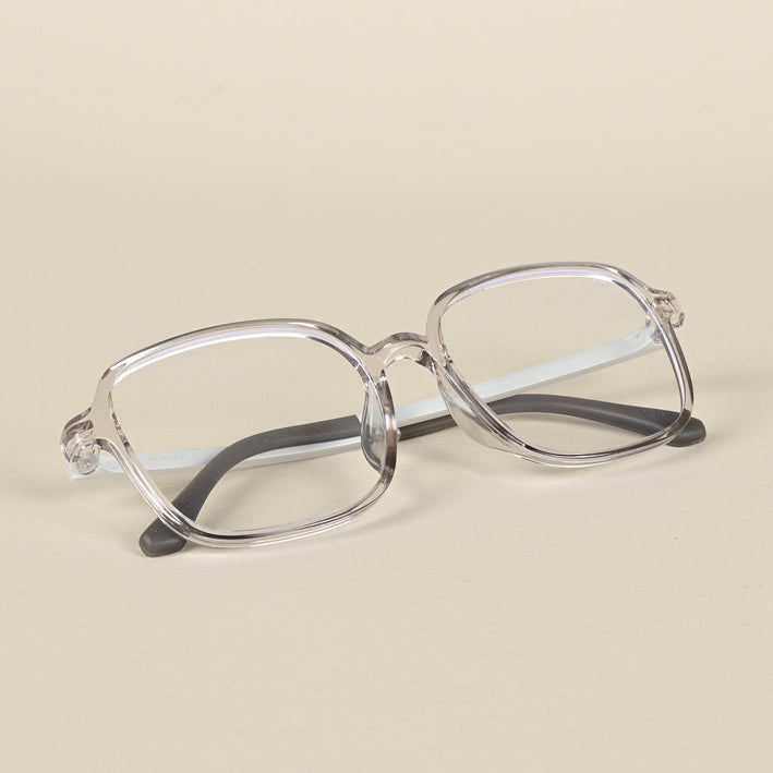 Voyage Air Grey Square Eyeglasses for Men & Women - MG4383-C5