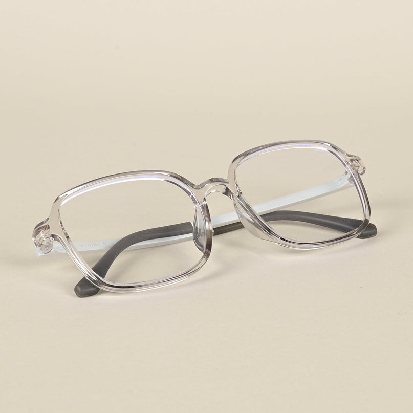 Voyage Air Grey Square Eyeglasses for Men & Women - MG4383-C5