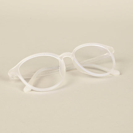 Voyage Air Transparent Round Eyeglasses for Men & Women - MG4378-C5