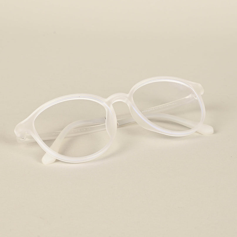Voyage Air Transparent Round Eyeglasses for Men & Women - MG4378-C5