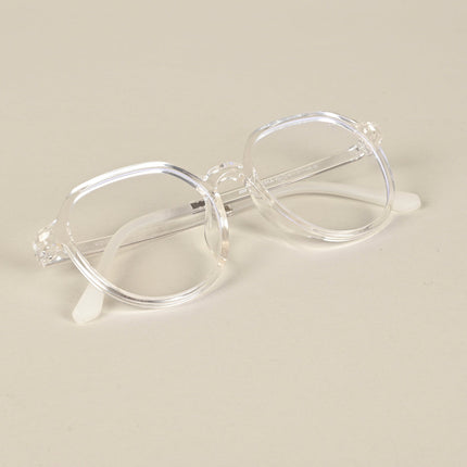 Voyage Air Transparent Round Eyeglasses for Men & Women - MG4389-C2