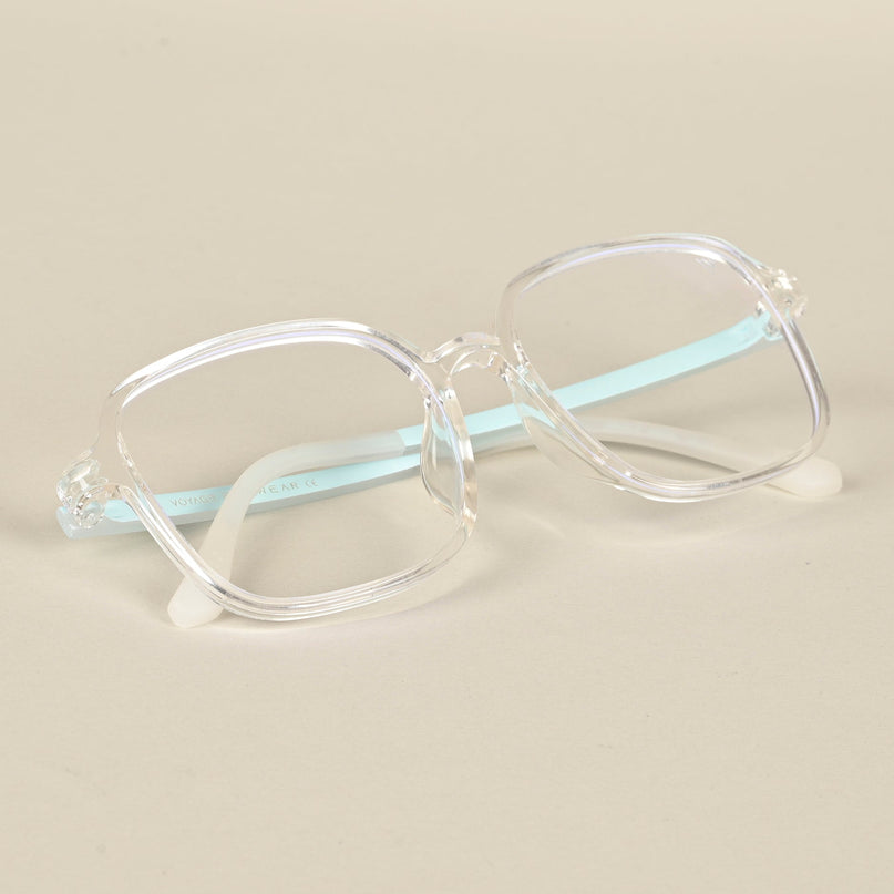 Voyage Air Transparent Square Eyeglasses for Men & Women - MG4386-C4