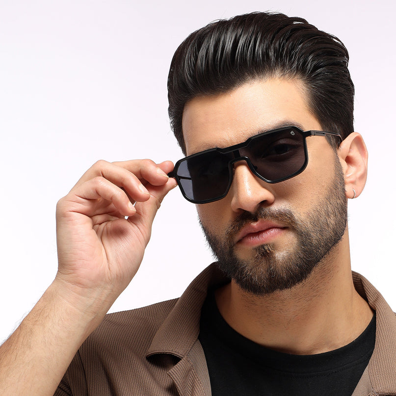 Matrix - Black Square Metal Sunglasses`I RH9522CL858