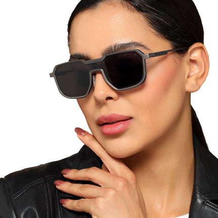 Matrix - Grey Square Metal Sunglasses I RH9522CL859