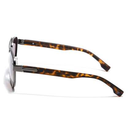 Aviator Polarized Sunglasses for Men & Women (Brown & Clear Lens | Grey Frame - SLPMG7226)