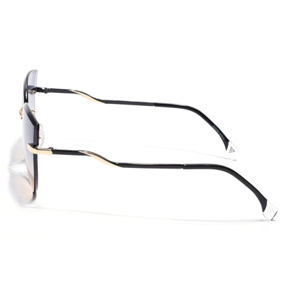 Cateye Sunglasses for Women (Grey & Brown Lens | Golden Frame - SLMG7223)