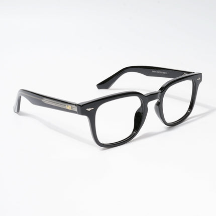 HEXXA Shine Black Square Eyeglasses for Men & Women (S9015CL488-C1)