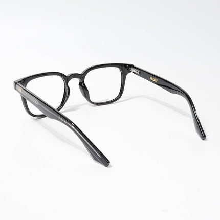 HEXXA Shine Black Square Eyeglasses for Men & Women (S9015CL488-C1)