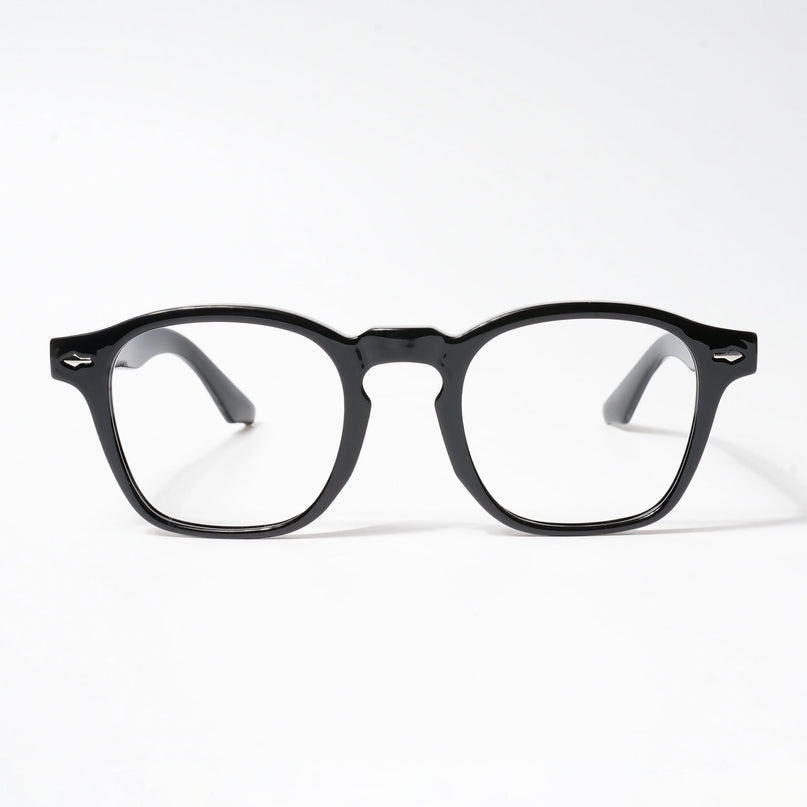 HEXXA Shine Black Square Eyeglasses for Men & Women (S9016CL492-C1)