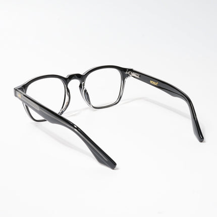 HEXXA Black & Transparent Square Eyeglasses for Men & Women (S9016CL493-C2)