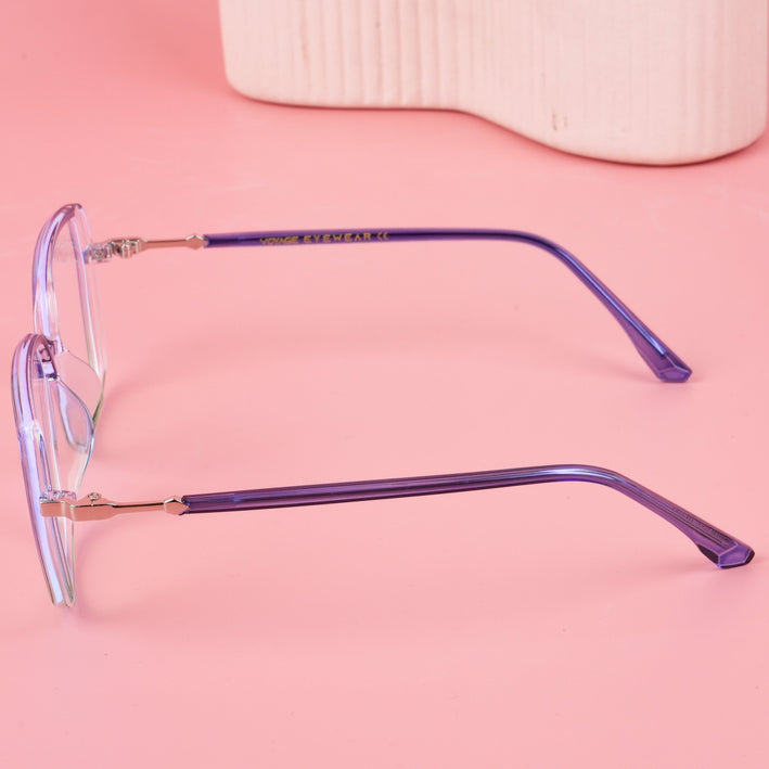 Voyage Glam Blue & Green Square Eyeglasses for Men & Women - MG4688-C3