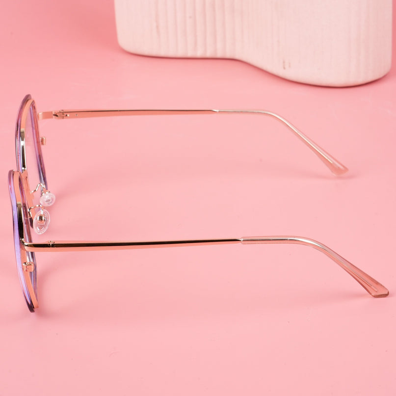 Voyage Glam Pink & Black Cateye Eyeglasses for Women - MG5143-C4