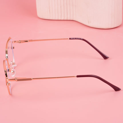 Voyage Glam Red & Golden Cateye Eyeglasses for Women - MG4424-C5