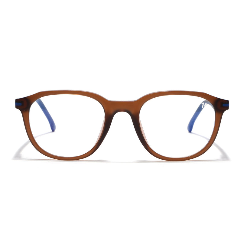 Voyage Brown Wayfarer Eyeglasses for Men & Women (SV001FMG7435-C7)