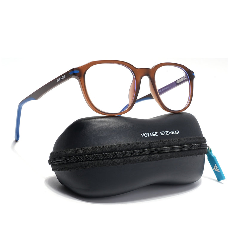 Voyage Brown Wayfarer Eyeglasses for Men & Women (SV001FMG7435-C7)