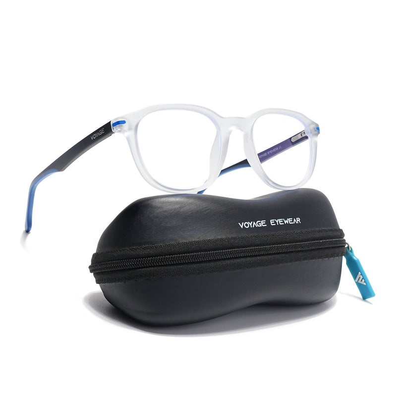 Voyage Transparent Wayfarer Eyeglasses for Men & Women (SV001FMG7436-C8)