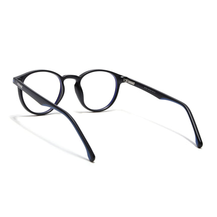 Voyage Black Round Eyeglasses for Men & Women (SV002FMG7437-C1)