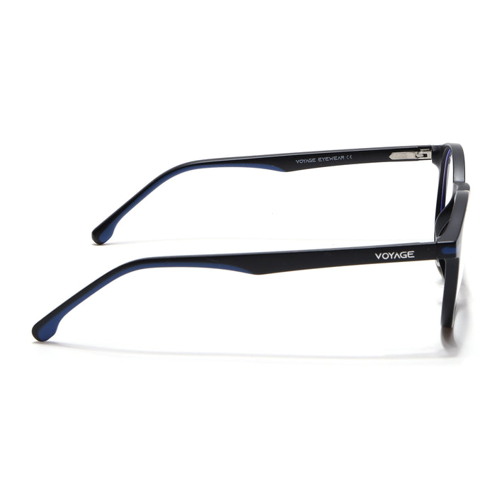 Voyage Black Round Eyeglasses for Men & Women (SV002FMG7437-C1)