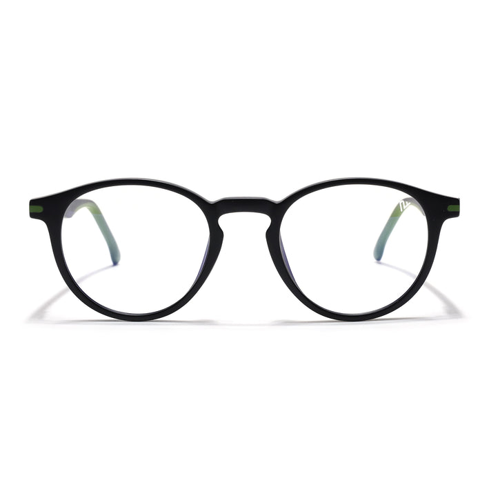 Voyage Black Round Eyeglasses for Men & Women (SV002FMG7438-C2)