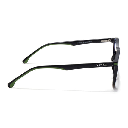 Voyage Black Round Eyeglasses for Men & Women (SV002FMG7438-C2)