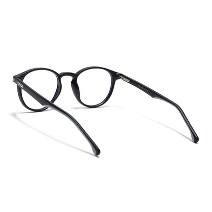 Voyage Black Round Eyeglasses for Men & Women (SV002FMG7439-C3)