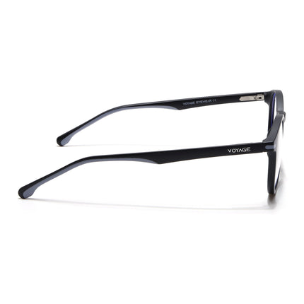 Voyage Black Round Eyeglasses for Men & Women (SV002FMG7439-C3)