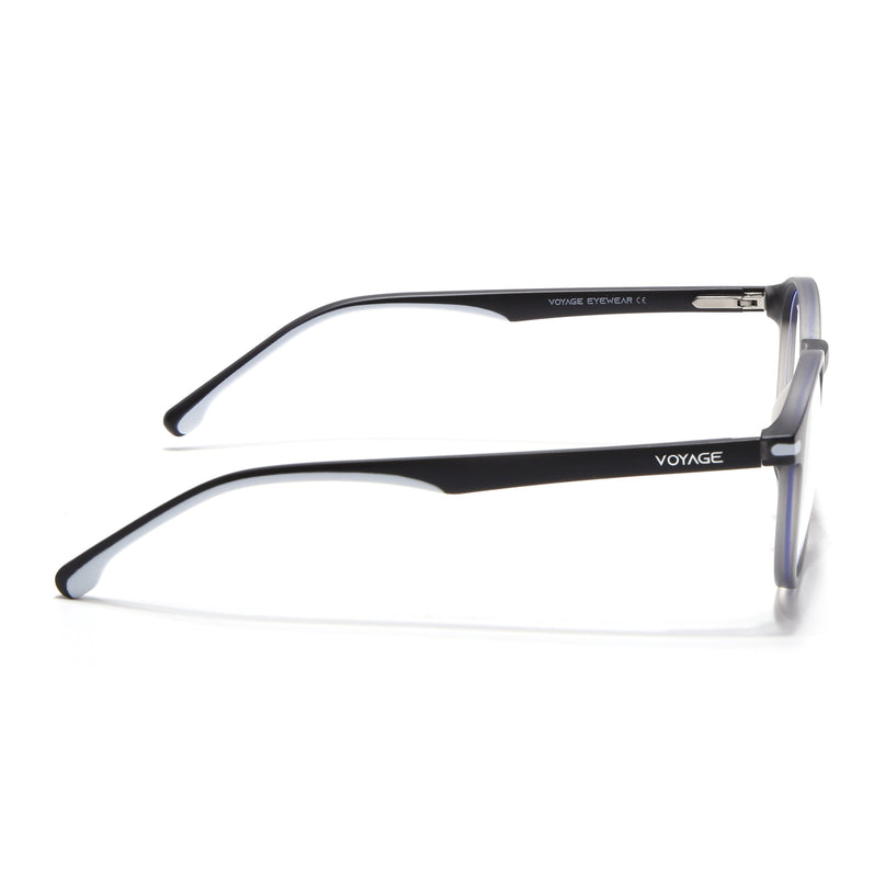 Voyage Dark Grey Round Eyeglasses for Men & Women (SV002FMG7440-C4)