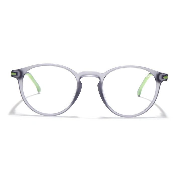 Voyage Light Grey Round Eyeglasses for Men & Women (SV002FMG7441-C5)