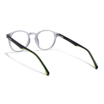 Voyage Light Grey Round Eyeglasses for Men & Women (SV002FMG7441-C5)
