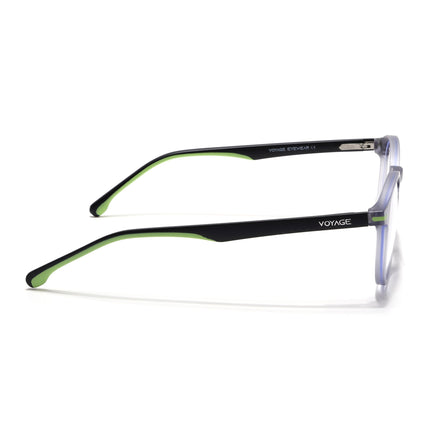 Voyage Light Grey Round Eyeglasses for Men & Women (SV002FMG7441-C5)