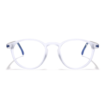 Voyage Transparent Round Eyeglasses for Men & Women (SV002FMG7444-C8)