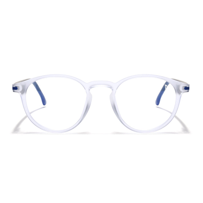 Voyage Transparent Round Eyeglasses for Men & Women (SV002FMG7444-C8)