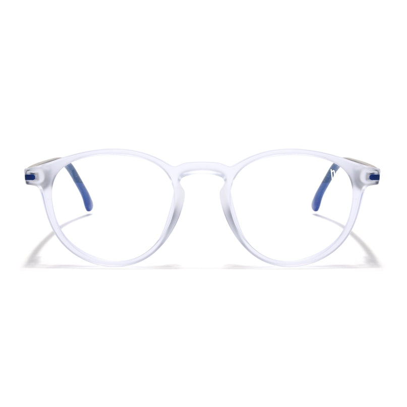 Voyage Transparent Round Eyeglasses for Men & Women (SV002FMG7444-C8)