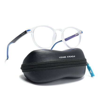 Voyage Transparent Round Eyeglasses for Men & Women (SV002FMG7444-C8)