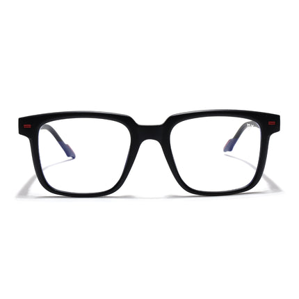 Voyage Black Square Eyeglasses for Men & Women (SV003FMG7445-C1)