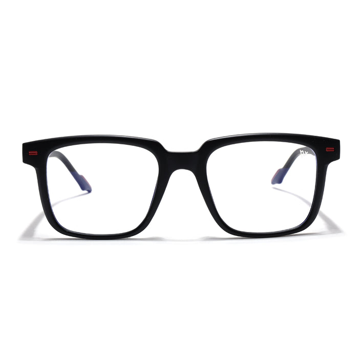 Voyage Black Square Eyeglasses for Men & Women (SV003FMG7445-C1)