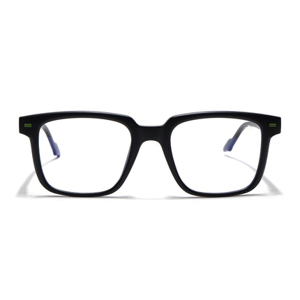 Voyage Black Square Eyeglasses for Men & Women (SV003FMG7446-C2)