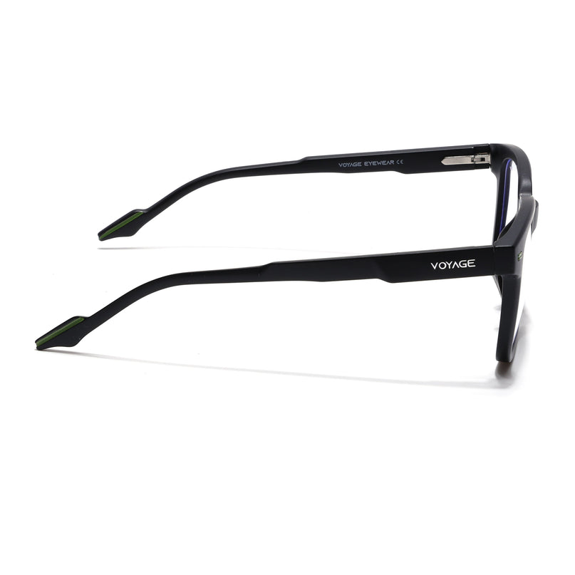 Voyage Black Square Eyeglasses for Men & Women (SV003FMG7446-C2)