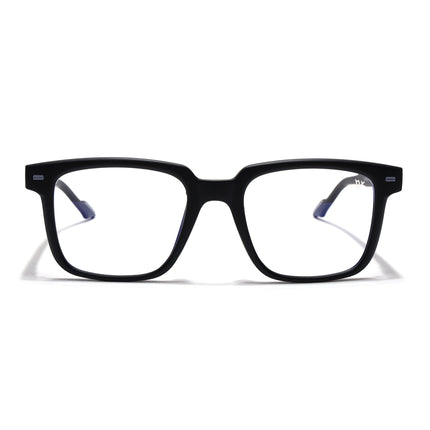 Voyage Black Square Eyeglasses for Men & Women (SV003FMG7447-C3)