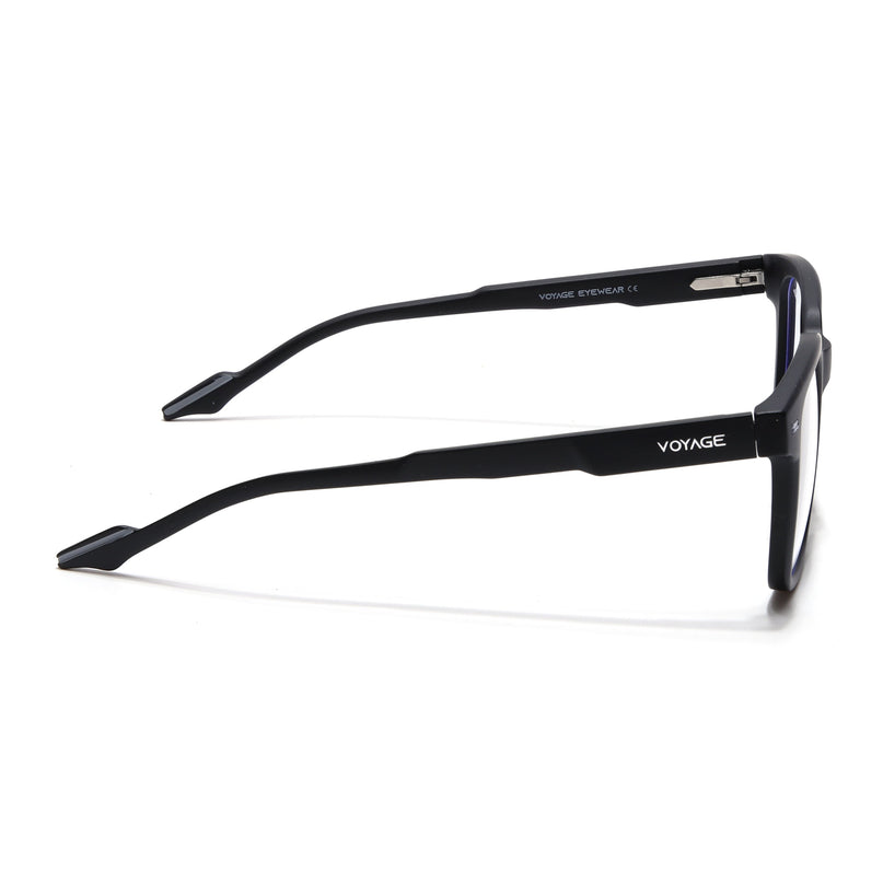 Voyage Black Square Eyeglasses for Men & Women (SV003FMG7447-C3)