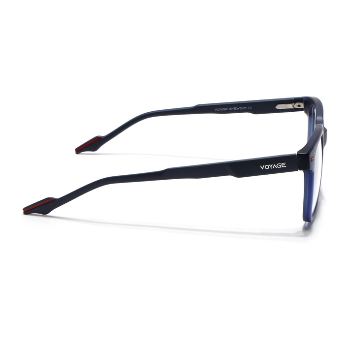 Voyage Blue Square Eyeglasses for Men & Women (SV003FMG7449-C5)