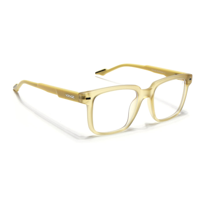 Voyage Yellow Square Eyeglasses for Men & Women (SV003FMG7451-C7)