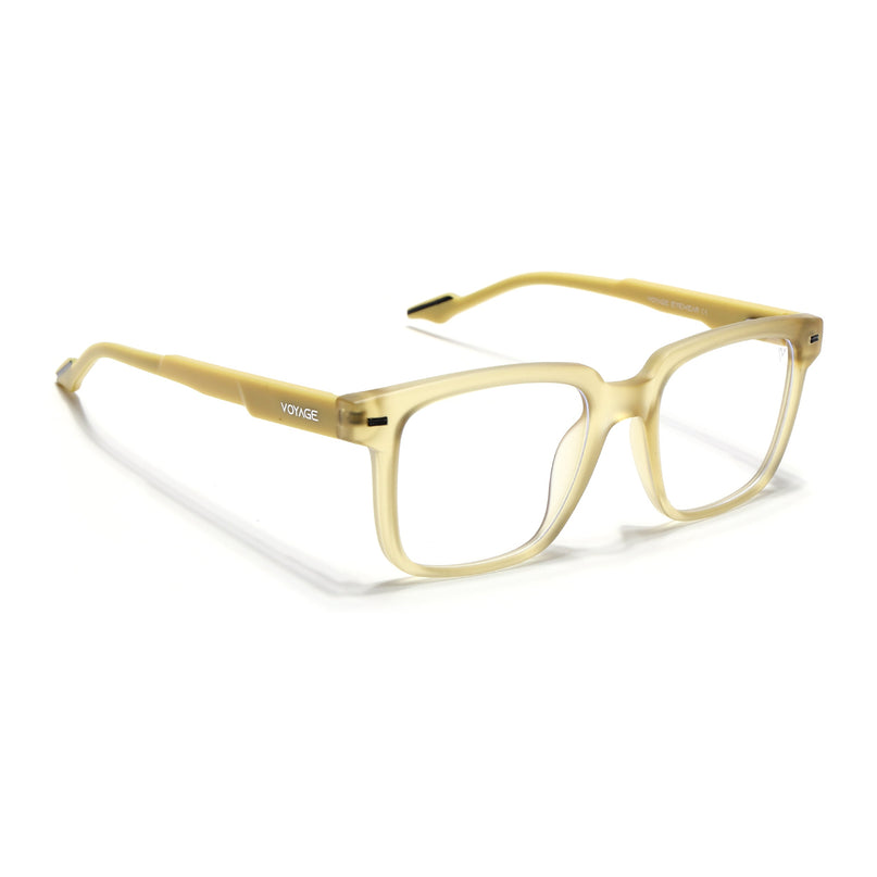 Voyage Yellow Square Eyeglasses for Men & Women (SV003FMG7451-C7)