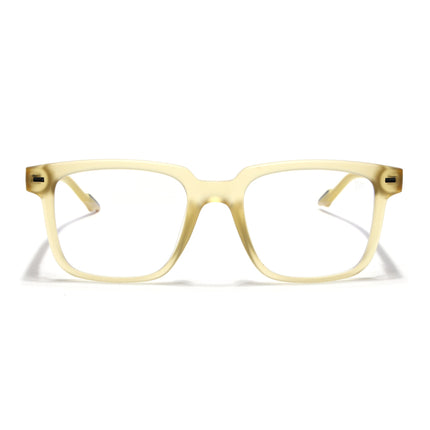 Voyage Yellow Square Eyeglasses for Men & Women (SV003FMG7451-C7)
