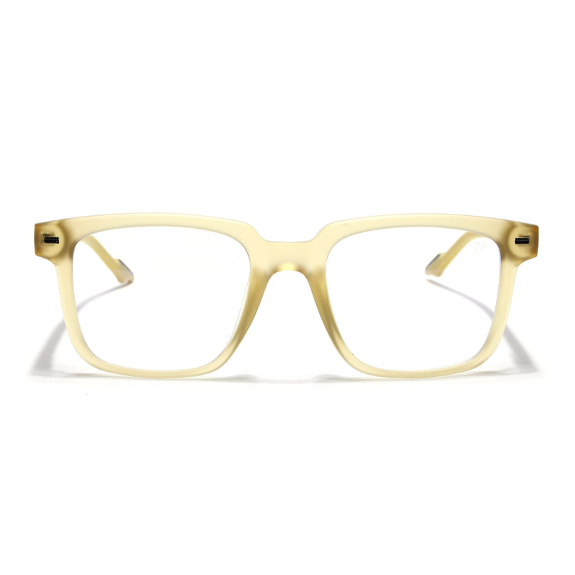 Voyage Yellow Square Eyeglasses for Men & Women (SV003FMG7451-C7)
